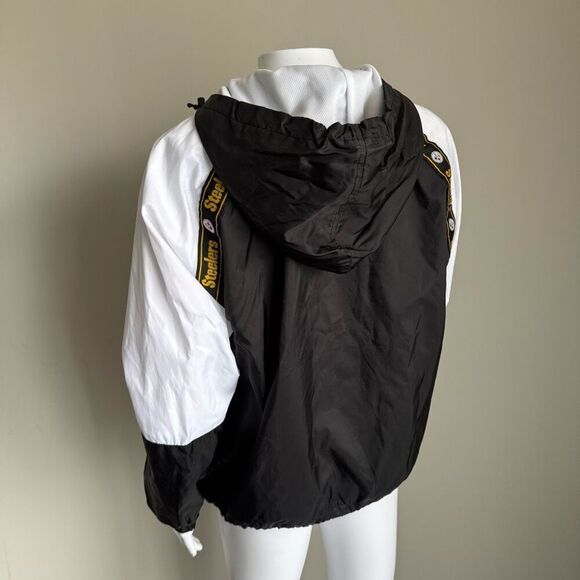 NFL Pittsburgh Steelers Half Zip Windbreaker Women’s Size L - Picture 3 of 6